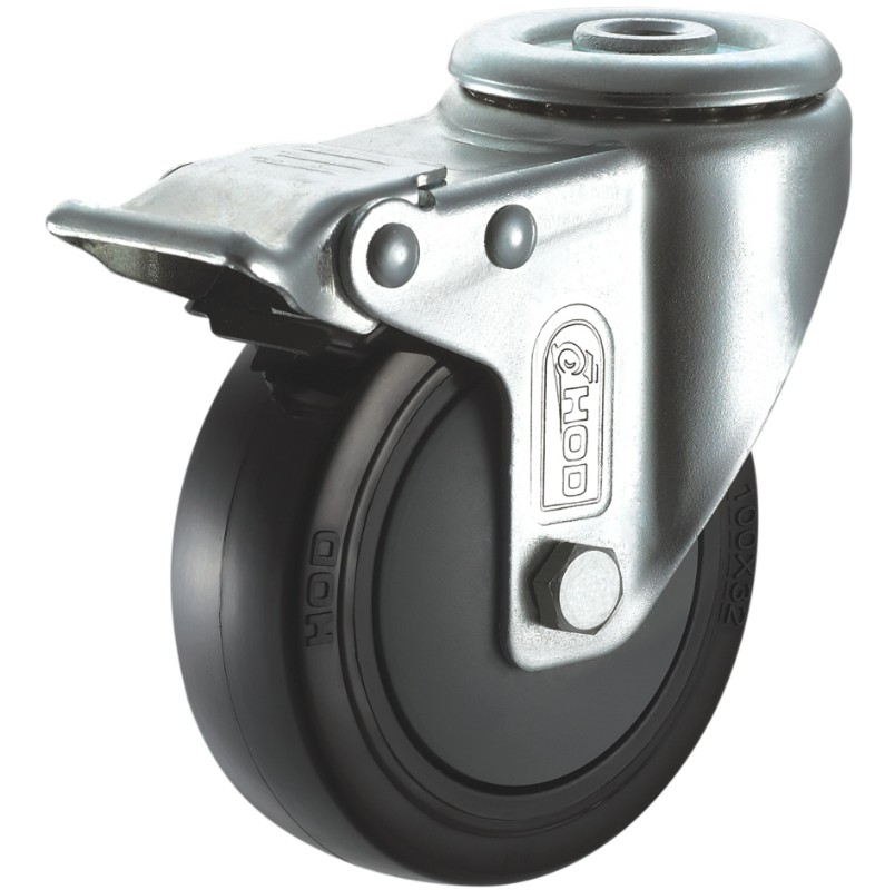 黑色橡膠工(gōng)業腳(jiǎo)輪 黑色橡膠工業腳輪