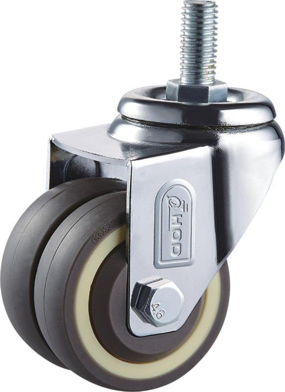 2.5寸絲杆雙輪工業(yè)腳輪 2.5寸絲杆雙輪工業腳輪