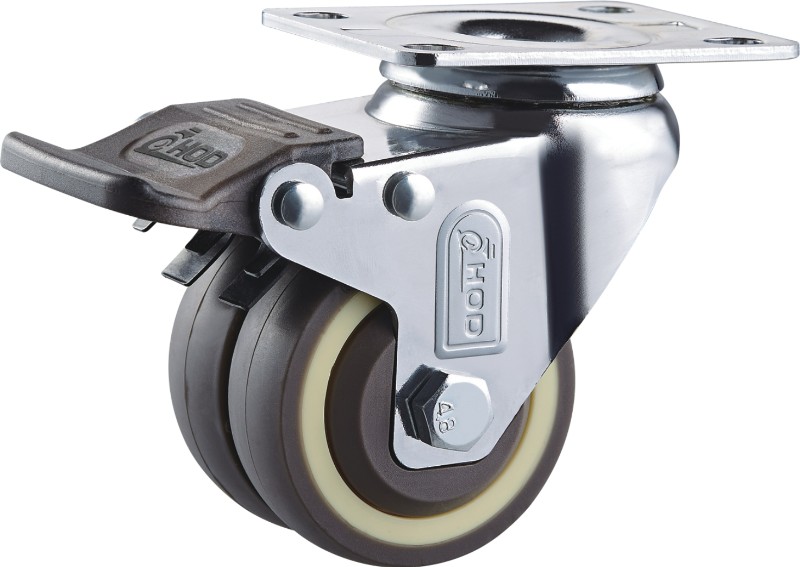 2.5寸平底雙輪(lún)工業腳(jiǎo)輪 2.5寸平(píng)底雙輪工(gōng)業腳輪